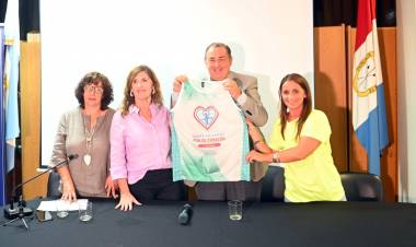 Santa Fe Corre por tu Corazón: Poletti acompañó el lanzamiento de la tercera edición de la maratón