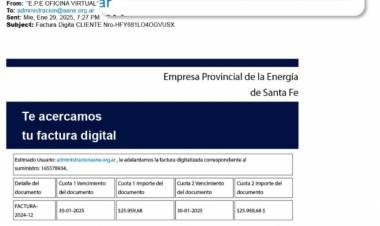 EPE alerta por correos electrónicos con estafas a usuarios