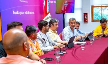 Temporal: Javkin participó del Comité de Emergencia junto al gobernador y otros intendentes