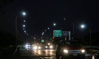 La Municipalidad pone en marcha la segunda etapa de reposición de luminarias en la ruta 168