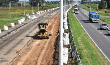 Operativo Cosecha: coordinan acciones para mantener el tránsito fluido mientras avanza la obra del tercer carril de la autopista