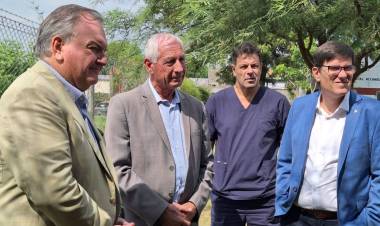 Ministro Goity: “Estamos en camino de logar el edificio propio de la Escuela Técnica Nº 500 de Suardi”