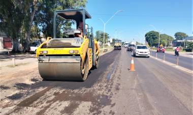 Obras de VN en la ruta nacional 11 altura Reconquista 