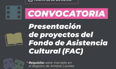 Se abre la convocatoria del Fondo de Asistencia Cultural