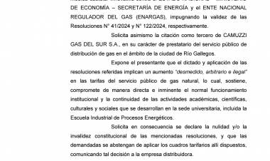 La Justicia Federal frenó el aumento del gas a la UTN y ponderó el derecho al acceso a la educación pública