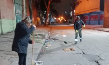 Se recolectaron 1.300 kilos de residuos tras los partidos de Unión y Colón