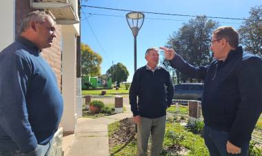 Senador Rodrigo Borla: Recorrida de obras en Colonia Esther