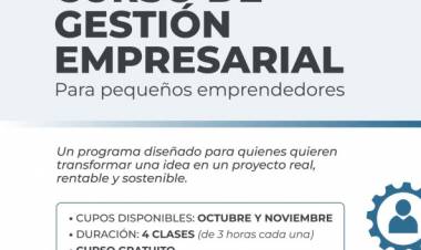 Curso de Gestión Empresarial para pequeños emprendedores