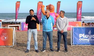 Arrancó en Mar del Plata la Playa Olímpica rumbo a los Suramericanos: “Santa Fe pretende ser la capital del deporte”, dijo Pullaro