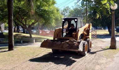 La Municipalidad avanza con la puesta en valor de Plaza Colón