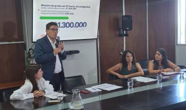 Goity: “Ningún maestro de grado con 25 horas semanales sin antigüedad va a ganar menos de $ 1.300.000"