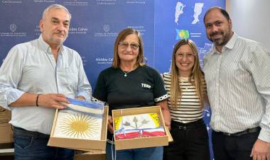 Calvo y Chivallero visitaron entuidades de Susana y Ramona