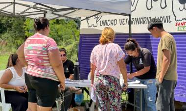 La Municipalidad realizó un fuerte trabajo territorial en salud animal en barrio Los Hornos