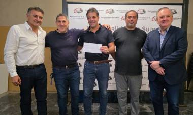 Michlig entregó aportes a Juniors de Suardi y destacó el avance de la copa San Cristóbal