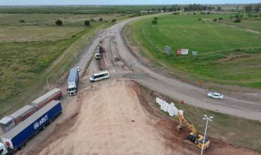 Arrufó: el gobierno provincial ejecuta una rotonda que salvará vidas