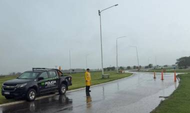 Desvíos obligatorios en la RN 34 por el colapso de una alcantarilla en Lehmann