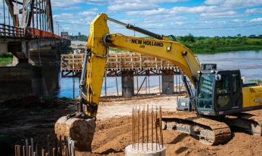 Comenzaron las intervenciones en la cabecera Santo Tomé de la obra del Nuevo Puente