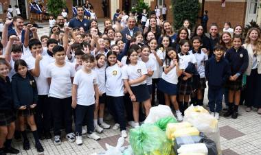 Eco Escuelas 2026: comenzó el pesaje de materiales reciclables en las instituciones de la ciudad