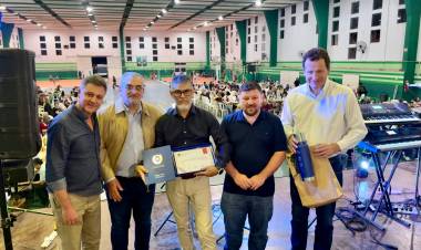 Calvo acompañó el 78 aniversario de Unión de Sunchales