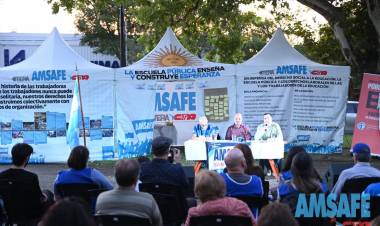Amsafe desplegó la carpa blanca en el dpto. Gral. San Martín