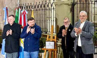 Calvo acompañó las obras de puesta en valor de Asociación Italiana de Socorros Mutuos “Alfredo Capellini”