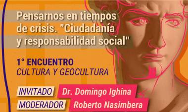 Realizarán el primer encuentro del ciclo de conversatorios "Pensarnos en tiempos de crisis"