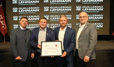 Calvo participó del festejo del 75 anivesario de la Coop. Guillermo Lehmann 