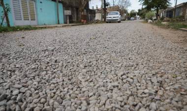 La Municipalidad finalizó las tareas de estabilizado pétreo en El Tránsito