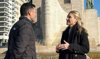 Coudannes se refirió a la finalización de la obra del Monumento y los festejos por el Día de la Bandera