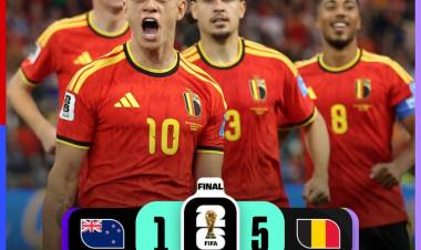 Bélgica goleó a Nueva Zelanda y consiguió el primer puesto en el Grupo G
