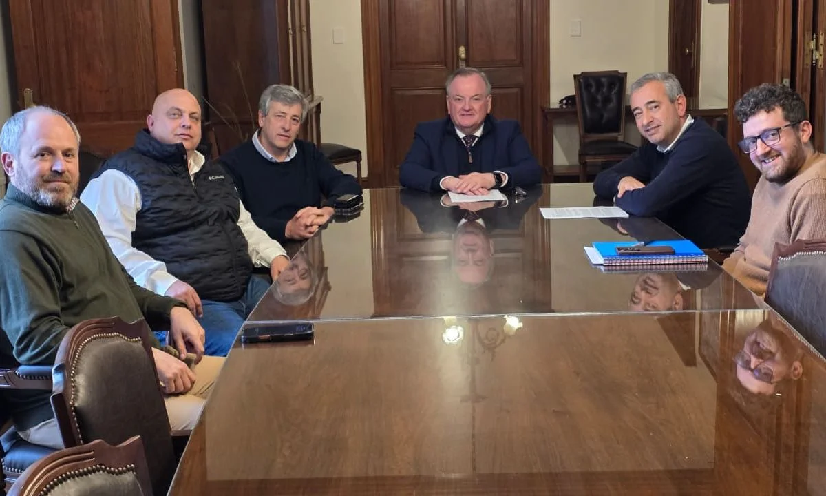 Felipe Michlig recibió en la presidencia del Senado al intendente de Rosario Pablo Javkin