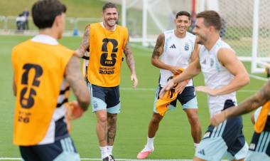 El último entrenamiento de la Selección argentina de cara al partido ante Inglaterra
