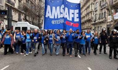 Amsafe rechazó el descuento del día de paro: "El Gobierno provincial busca disciplinar a los docentes"