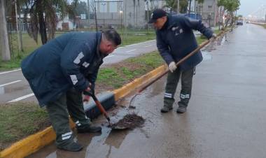 La Municipalidad refuerza el operativo preventivo ante el pronóstico de tormentas para estos días