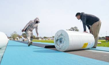 Juegos Suramericanos: avanzan las obras de la nueva pista de atletismo del CARD