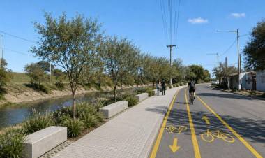 Poletti, Pullaro y Garibaldi anunciaron la realización del primer kilómetro de la Costanera del Salado