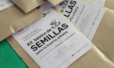 Talleres de huerta urbana: comenzó la entrega de semillas para la temporada primavera-verano