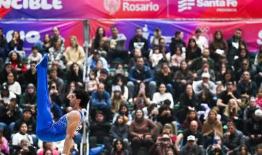 Rosario tuvo su primera medalla en los Juegos Suramericanos: Luca Alfieri ganó el bronce en gimnasia artística