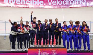Colombia logró el doblete dorado en Ciclismo Pista Velocidad en Rafaela