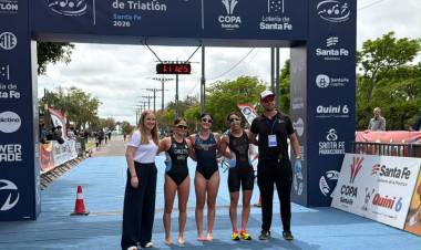 Con el triunfo del santafesino Tadeo Baruffato, la Copa Santa Fe de Triatlón reafirma el legado deportivo de la provincia