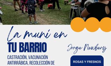 La "Muni en tu barrio", en otra jornada de cercanía llega a barrio Jorge Newbery