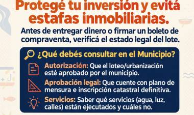 Recomendaciones y precauciones ante la compra de terrenos y lotes en el ejido municipal