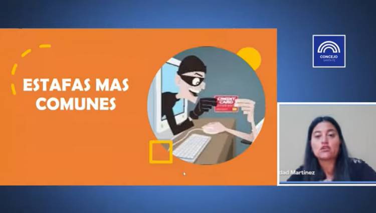 Charla sobre compras digitales y estafas en redes sociales
