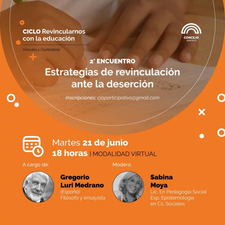 Gregorio Luri expondrá en el ciclo “Revincularnos con la educación”