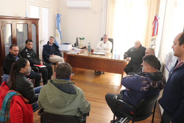 Autoridades del Ministerio de Seguridad se reunieron con los cadetes de servicios de delivery