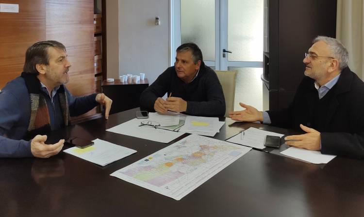 Alcides Calvo se reunió con autoridades de Vialidad Provincial