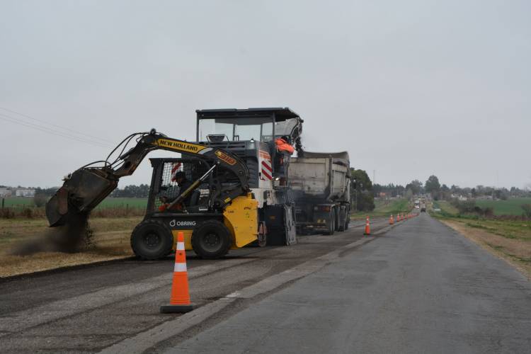 Prosiguen las obras de Vialidad Nacional en la ex ruta 9