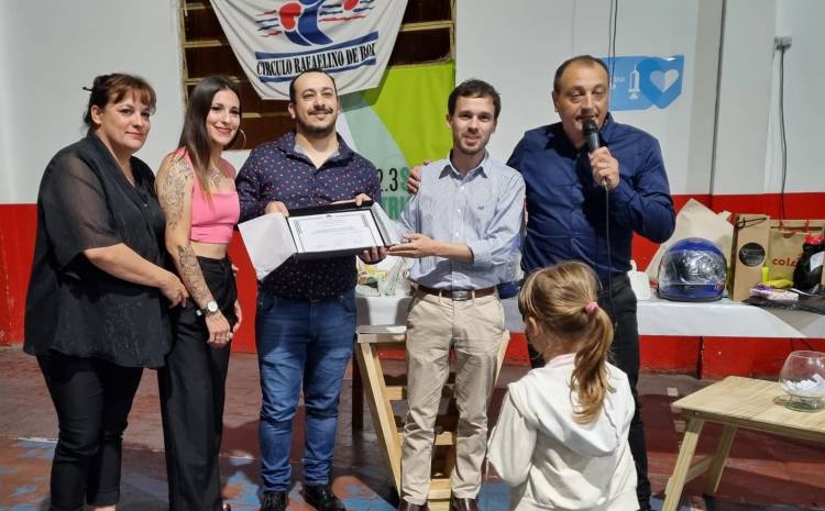 Calvo participó de la celebración de los 20 años  de Radio San Patricio