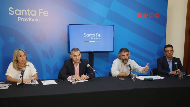 Reunión de trabajo del gobernador Perotti con integrantes de la Justicia