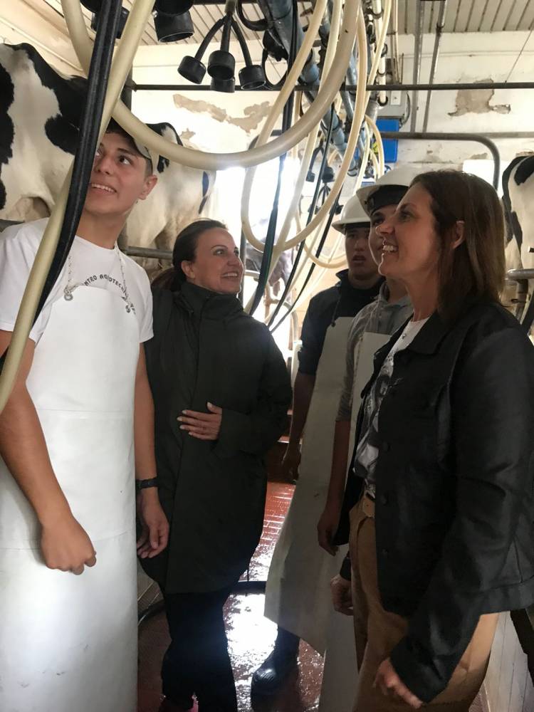 Florito, Pichetto y Reutemann en el Centro Agrotécnico Regional